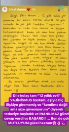 12 yıllık evlilik yaşamımda bir dönüm noktası oldunuz.
